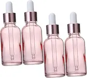 WEKADRIN 4Pcs Glass Dropper Bottles Leak Multi Function Essential Oil Containers for Storing Perfumes and Essences Travel Friendly Design for Easy Use