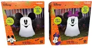 Disney Gemmy Halloween Mickey Minnie Mouse Ghost Inflatable 3.5ft Set NIB LED