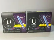 U By Kotex Click Regular Unscented Tampons With Plastic Applicator 18 Count X 2