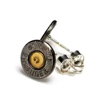 在飛比找蝦皮商城優惠-Bullet - 9mm子彈 耳針耳環（純銀復古金屬耳扣 個