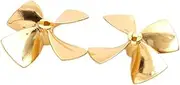 LUMIXE 1Pair Marine 4-Blade Propeller Diameter 55/60mm Paddle Aperture 4mm Forward Reverse Props, for RC Simulation Boat Zinc Alloy Boat Propeller (Color : 60x4mm)