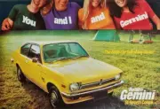 NOS Original Holden TX SL Sports Coupe Gemini Large Dealer Poster 28x42cm 2/75