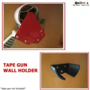 TAPE DISPENSER GUN HOLDER - fixes to WALL / DESK ETC - Office Sellotape Holder