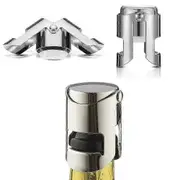 4-Piece Champagne Bottle Stoppers Wine Cork Set
