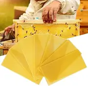 30Pcs Beeswax Sheets, Natural Wax Foundation for Bee Frames, Essential Beehive Wax Sheets for Beekeepers，Beeswax for Candle Making