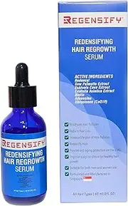 REGENSIFY Redensifying Hair Regrowth Serum 60 ml (2 FL Oz) [Redensyl with Adenosine, Biotin, Coenzyme Q10, Centella Asiatica, Saw Palmetto and Ecklonia Cava]