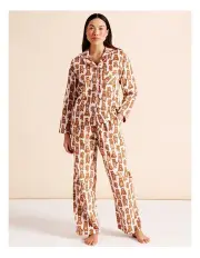 [PJ Club] Novelty Flannelette Pyjama Set in Family Bear Prints