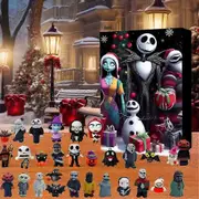 Halloween Countdown Advent Calendar 2024, The Nightmare Before Christmas Advent Calendar, Scary Doll Horror Figures Gift for Kids B