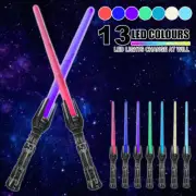 Lightsaber RGB Heavy Dueling Color Changing Retractable Light Saber Cosplay Toys