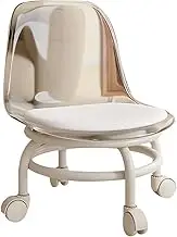 Swivel Wheel Stool | 600kg Capacity Rolling Chair Small Stool for Kitchen,Heavy Duty Small Rolling Stool, PU Leather Stools for Kitchen Counter, Rolling Chair with 360 Degrees Rotation for Bar