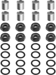 32Pcs Skateboard Hardware Set Speed Washers Socket Bearing Spacer Easy Install