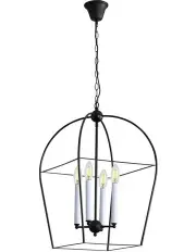 [Oriel Lighting] Langdon Metal Chandelier Light in Black