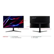 Acer XZ322QUV3 31.5" QHD 1ms 180Hz Height Adjustable Monitor [UM.JX0SA.304-RY0]
