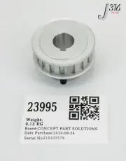 23995 CONCEPT PART SOLUTIONS PULLEY, BRUSH DRIVE RPC2 (NEW) 372-73898-1