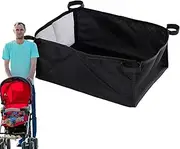 Stroller Floor Organiser, Pram Floor Bag, Stroller Storage Bag, Large Capacity Stroller Storage Bag, Mesh Oxford Fabric Bottom for Stroller