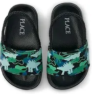 [The Children's Place] Unisex-Child and Toddler Boys Slides Sandal