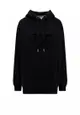 Biologic cotton sweatshirt with flocked monogram - MICHAEL KORS - Black