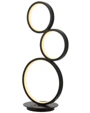 JONATHAN Y Juno 17in 3-Light Bohemian Iron Integrated LED Table Lamp