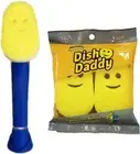 Scrub Daddy Dish Wand Built-in Scrubbing Head + 2 Pack Refill Heads