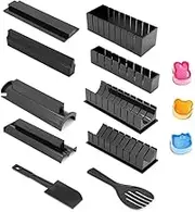 13PCS Sushi Making Set DIY Sushi Maker Making Kit Rice Roller Mold Set Super Sushi Tools for Sushi Maki Rolls for Beginners Kitchen Tool, Ideal Kitchen Tool for Beginners