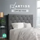 Artiss Bed Frame King Single Size Bed Head Headboard Bedhead Base Fabric Grey