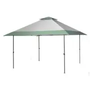 ANGELES HOME Pop-Up Canopy Tent 13' x 13' Adjustable Height Square Metal Gray