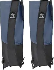 [uxcell] Leg Gaiters, Nylon Waterproof Shoe Covers Hiking Gaiters Snow Boot Gaiter, Navy Blue, M