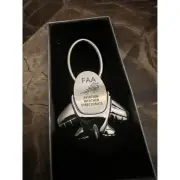 Vintage FAA Aviation Airplane Key Chain New Condition