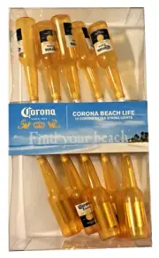 Corona Extra Beach Life 10 Count Bottle Shape String Lights 108" Lighted Length