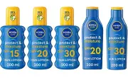 NIVEA Sun Protect & Moisture Suncream Spray / Lotion Moisturise Water Resistant