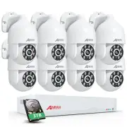 ANRAN CCTV Security System 5MP PoE Camera 8CH NVR with 3TB Smart Detection