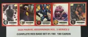 2024 Marvel Beginnings Vol 2 Series 2 RED PARALLEL BASE SET #1-180 (180 Cards)