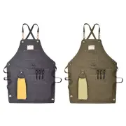 Chef Apron Cotton Canvas Apron Adjustable Apron Canvas Apron