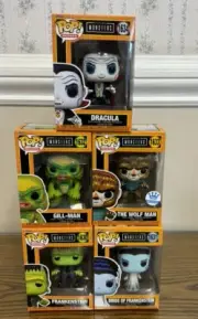 Universal Monsters #1630-1634 Funko The Wolf Man, Dracula, Gil