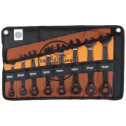 Klein Tools 69408MG 90-Tooth Ratcheting Box Wrench Set, Metric, 8 piece set, NIP