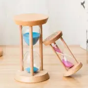 1/3/5 Minutes Wooden Hourglass Mini Desktop Decoration Timer Sandglass Hourglass