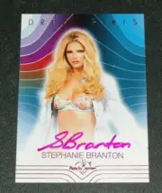 2017 Benchwarmer STEPHANIE BRANTON Dreamgirls Pink Foil Auto PLAYBOY Playmate
