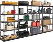 GIANTZ Garage Shelving Storage Shelves Garage Storage Rack Steel Warehouse Racking 1.8X0.9M Charcoal 200kg Capacity Per Tier