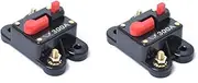 Gatuida 2pcs 300 High-tech Gfci Circuit Breaker 300 Amp Dc 12-24v for Motor Car Marine Boat Bike Stereo Audio Inline Fuse Inverter