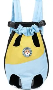 Pet Legs Out Carrier Backpack, Dog Cat Front Backpack Ventilated Mesh Travel Bac