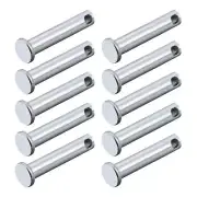 Clevis Pins (5mmx25mm) 12Pcs, Single Hole Flat Head Carbon Steel Fastener Pin