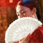 Retro Court Style Lolita Lace Hand Fan Handheld Bride Hand Fan Cosplay