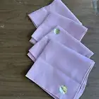 Set 4 Mauve Pink Polyester Napkins NWT