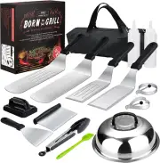Griddle Accessories,15 Pcs Flat Top Grill Accessories Kit for Blackstone and Cam