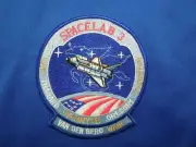 NASA Space Shuttle Mission Spacelab 3 Iron On Patch - Van Den Berg Wang Tab