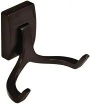 TAG Hardware Cleat Mount Elite Double Hook (Oil Rubbed Bronze)￼