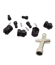 Aluminum Alloy 7mm RC Wheel Hex Hub Spacer with 9.5mm Offset Extension Black