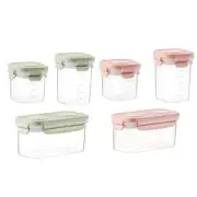 3Pcs/set Clear Kitchen Storage Container Box Container Refrigerator Storage