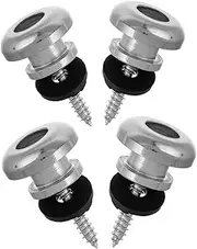 JOINPAYA Guitar Strap Adapter Locking Pins Metal Guitar Strap Locks Easy Install Locking Button Set