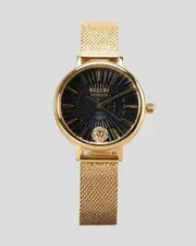 [Versus Versace] Versus Versace Women's Mar Vista Watch in Yellow Gold/Black One Size Yellow Gold/Black